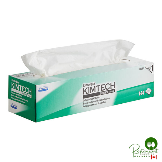 Kimtech® Kimwipes 16 7/16" x 14 7/16" 1-Ply Delicate Task Wiper 34256 - 2,160/Case