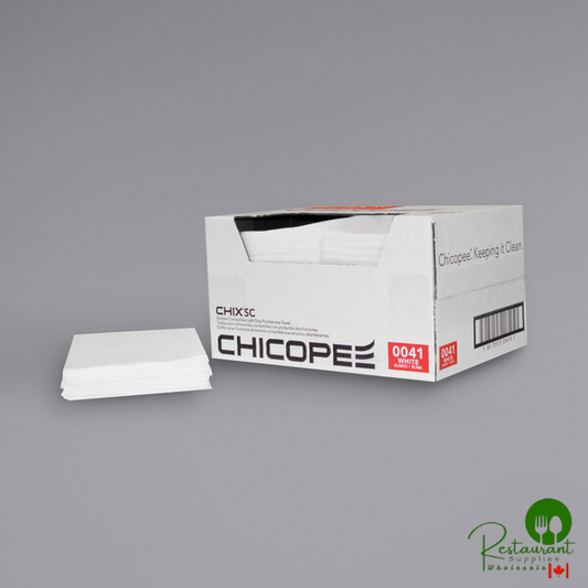 Chicopee 0041 Chix® SC 13" x 21" White Standard-Duty Foodservice Towel - 150/Case