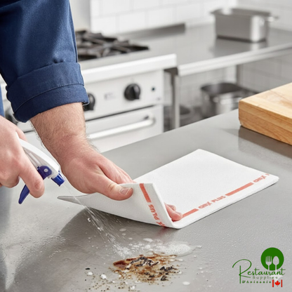 Chicopee 8290 Chix® 13" x 24" White / Red Heavy-Duty Foodservice Towel - 72/Case