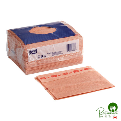 Tork 12" x 15" Red Odor-Resistant Food Service Wiper W8 - 200/Case