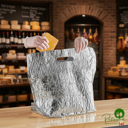 12" x 9" x 16" Insulated Delivery Bag with Handles By Prime - 25/Case