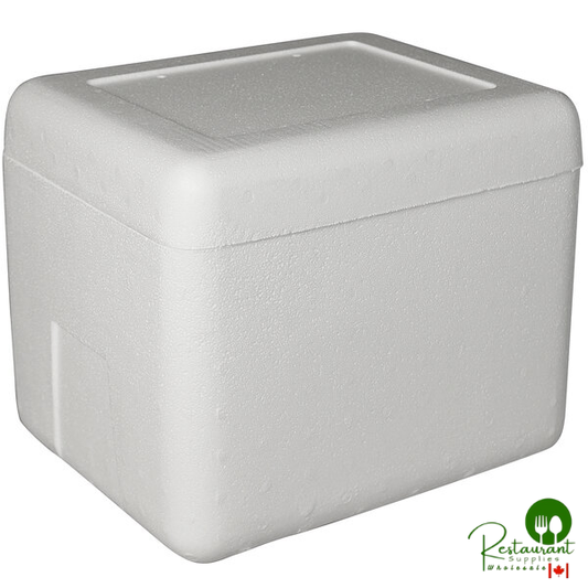 Insulated Foam Cooler 13 1/4" x 10 3/8" x 10 3/4" - 1 1/2" Thick - 16/Case