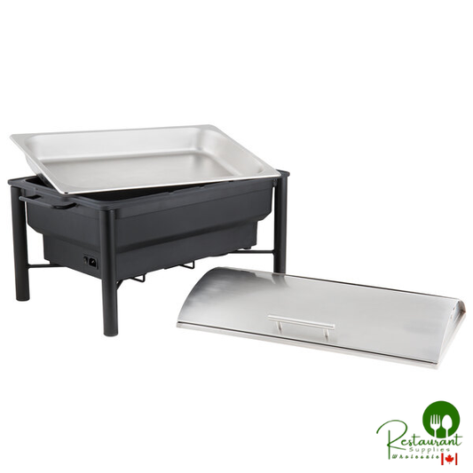 Acopa 8 Qt. Wrought Iron Pillar Electric Chafer Kit with Roll Top Lid