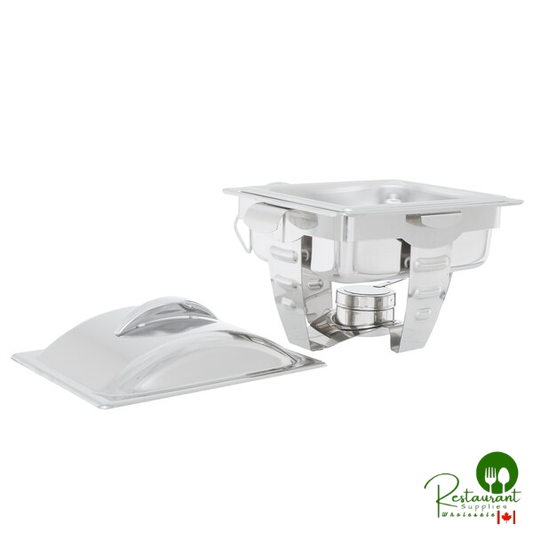 Vollrath 49529 4.1 Qt. Maximillian Rectangular Chafer Half Size with Stainless Steel Accents