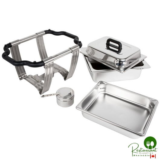 Vollrath 99870 4.1 Qt. Dakota Chafer Rectangular Half Size Complete Set