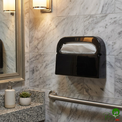 Tork Silhouette 1951001 Black Toilet Seat Cover Dispenser V1 - 12/Case