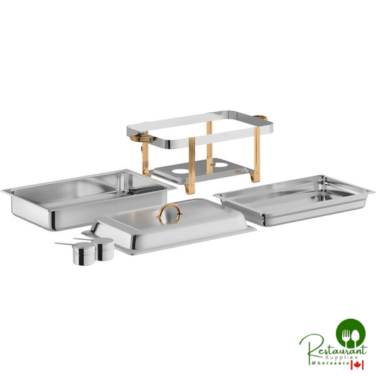 Prime Deluxe 8 Qt. Full Size Gold Accent Chafer