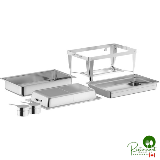 8 Qt. Full Size Folding Chafer with Stainless Steel Hinged Cover By Prime