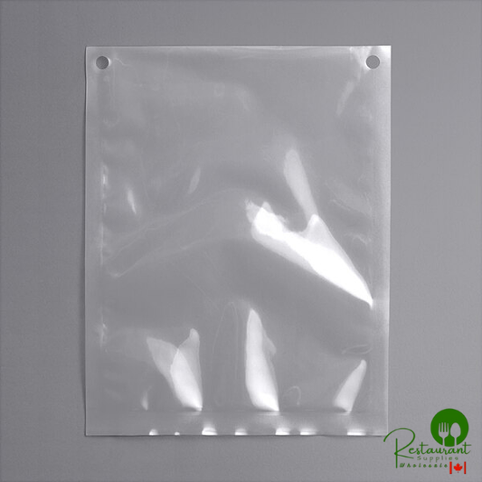 186CVB79V 7" x 9" Chamber Vacuum Packaging Pouches / Bags with Holes 3 Mil By Prime - 1,000/Case