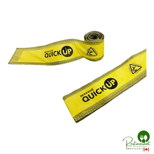 Quick Dam Quick Up 10' Yellow Absorbent Water Dam QU10-20 - 20/Case