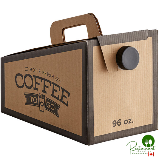96 oz. Beverage Take-Out Container with Coffee To-Go Print By Prime - 25/Case