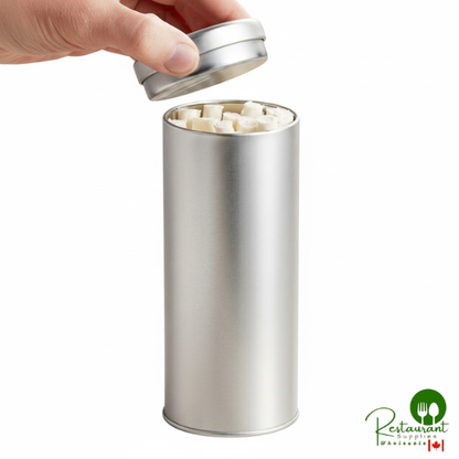 2 9/16" x 6" Silver Tea Tin - 60/Case