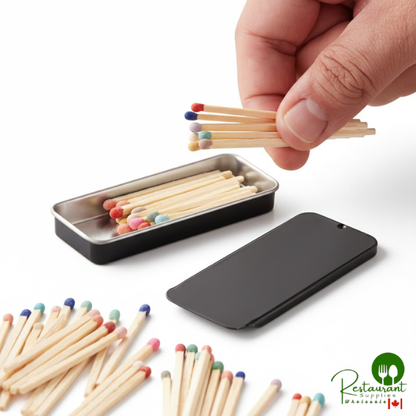 3 1/8" x 1 5/16" x 3/8" Black Tin with Slide Top - 216/Case