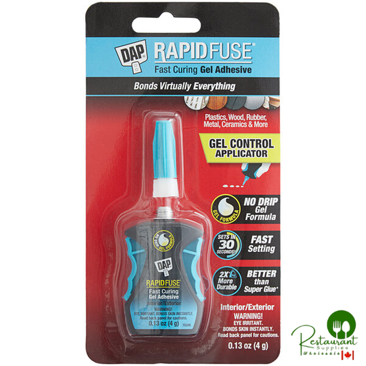 DAP RapidFuse .13 oz. Clear Fast Curing All-Purpose Gel with Control Applicator 70798 00179 - 6/Case