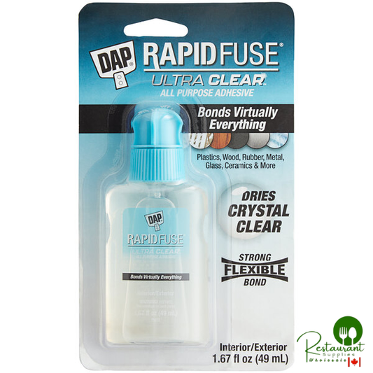 DAP RapidFuse 1.67 oz. Ultra Clear All Purpose Adhesive 70798 00180 - 6/Case