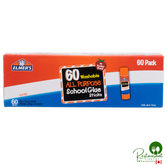 Elmer's E501 0.24 oz. Clear School Glue Stick - 60/Box
