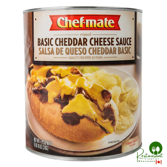 Chef-Mate #10 Can Basic Cheddar Cheese Sauce - 6/Case