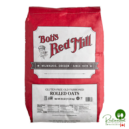 Bob's Red Mill 25 lb. Gluten-Free Whole Grain Rolled Oats