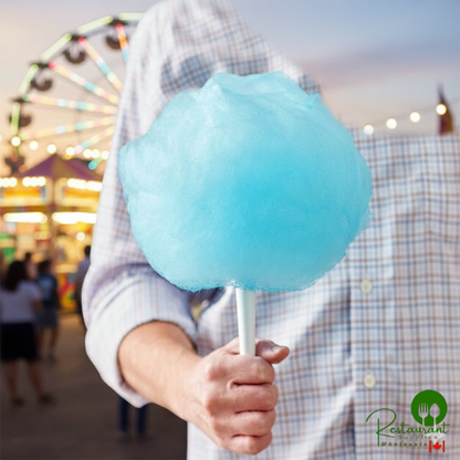 Great Western 1/2 Gallon Carton Blue Raspberry Cotton Candy Floss Sugar - 6/Case