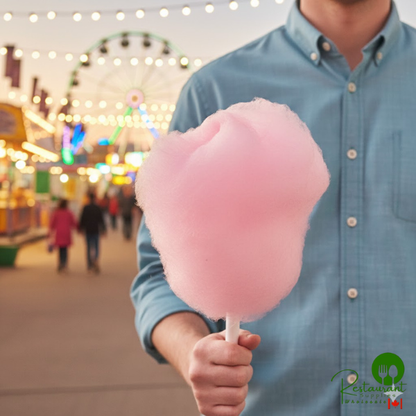 Great Western 1/2 Gallon Carton Pink Vanilla Cotton Candy Floss Sugar - 6/Case