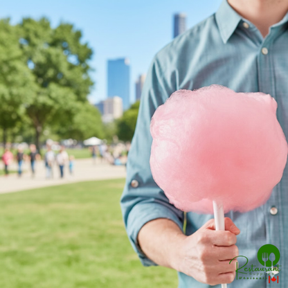 Great Western 1/2 Gallon Carton Red Cherry Cotton Candy Floss Sugar - 6/Case