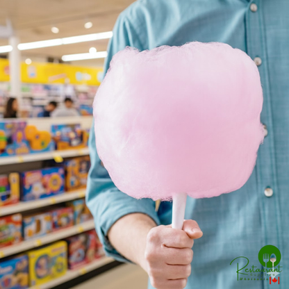 Great Western 1/2 Gallon Carton Pink Bubble Gum Cotton Candy Floss Sugar - 6/Case