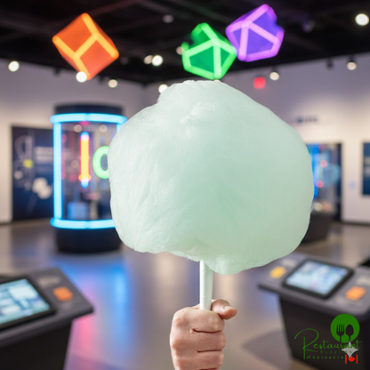 Great Western 1/2 Gallon Carton Green Lime Cotton Candy Floss Sugar - 6/Case