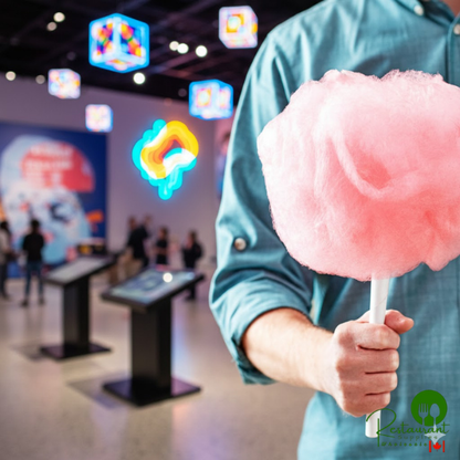 Great Western 1/2 Gallon Carton Watermelon Cotton Candy Floss Sugar - 6/Case