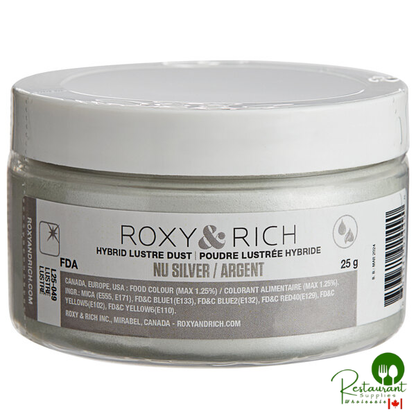 Roxy & Rich 25 Gram Nu Silver Lustre Dust