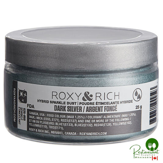 Roxy & Rich 25 Gram Dark Silver Sparkle Dust
