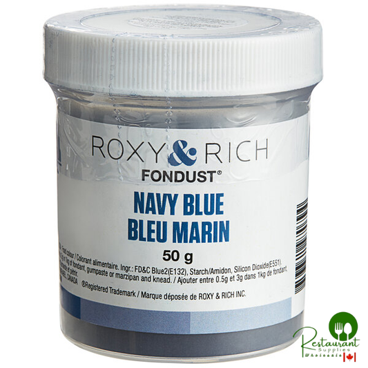 Roxy & Rich 50 Gram Navy Blue Fondust Hybrid Food Color