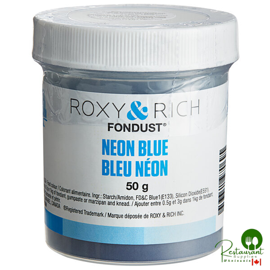 Roxy & Rich 50 Gram Neon Blue Fondust Hybrid Food Color