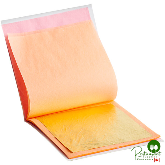 24K Edible Gold Leaf Sheet 3 3/8" - 25 Sheets
