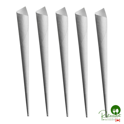 Cretors Ringmaster White Cotton Candy Cone - 1,000/Case