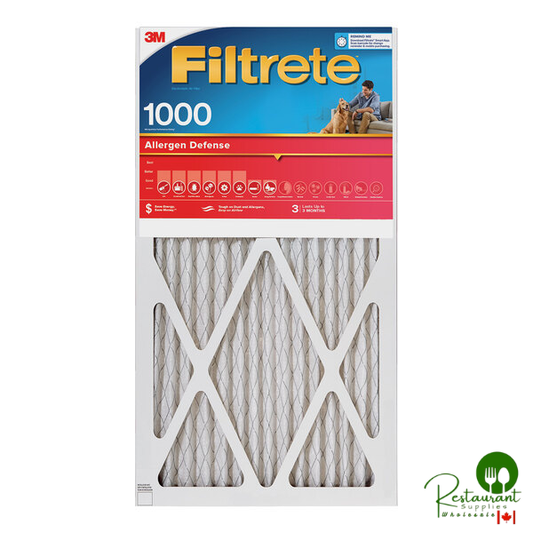 3M Filtrete 14" x 20" x 1" MPR 1000 Allergen Defense Air Filter 70009104921 - 4/Case