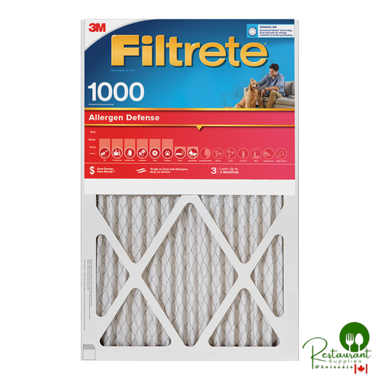 3M Filtrete 16" x 20" x 1" MPR 1000 Allergen Defense Air Filter 70009104731 - 4/Case