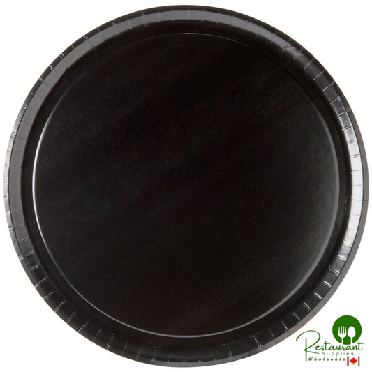 Solut 15" Take and Bake Coated Paperboard Black Oven Safe Pizza Tray - 150/Case