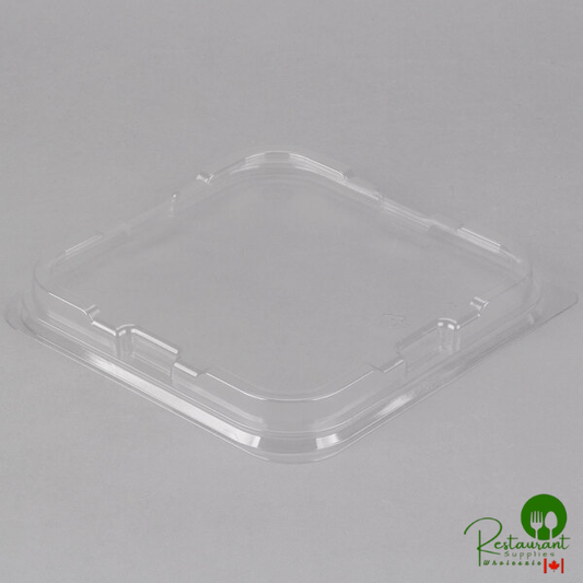 Solut 47808 8" Square Clear Plastic Low Dome Pan Lid - 250/Case