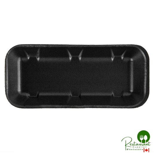 CKF 87818 (#1.5) Black Foam Meat Tray 7 7/16" x 3 3/4" x 7/8" - 1,000/Case