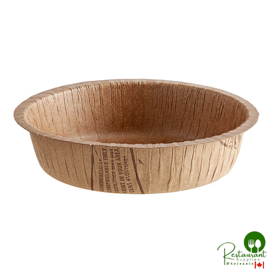 Solut 8 oz. Kraft Oven-Safe Compostable Paper Baking Cup with Flange and Aqueous Coating - 560/Case