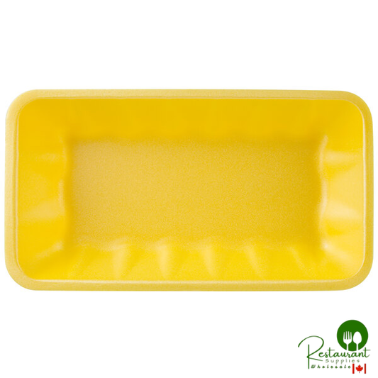 CKF 87941 (#10K) Yellow Foam Meat Tray 10 3/8" x 5 5/8" x 2" - 250/Case