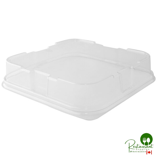 Solut 00129 8 5/16" x 8 5/16" PET Clear Dome Lid - 120/Case