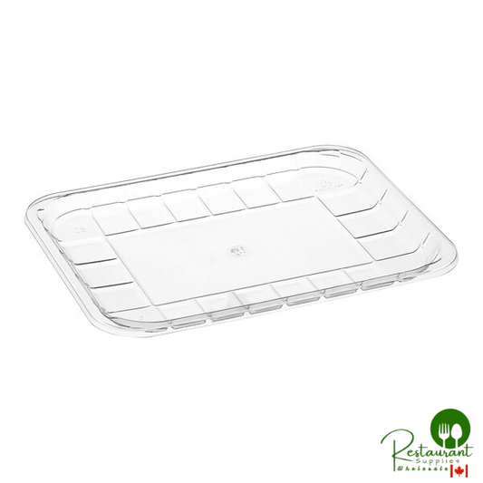 CKF 86668 (#2S) 6" x 8 3/8" x 11/16" Clear PET Plastic Meat Tray - 500/Case