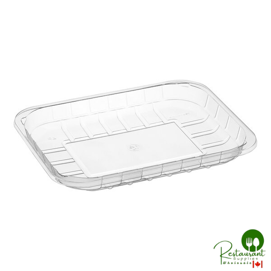CKF 86605 (#4P) 9 1/8" x 7" x 1 5/16" Clear PET Plastic Meat Tray - 480/Case