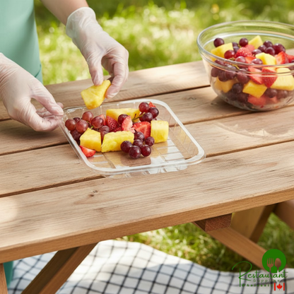 CKF 86605 (#4P) 9 1/8" x 7" x 1 5/16" Clear PET Plastic Meat Tray - 480/Case