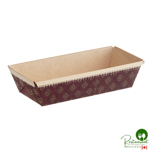 Novacart Corrugated Kraft Paper Bread Loaf Pan 7" x 3" x 2" - 300/Case