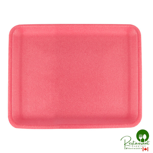 CKF 88066 (#34/4S) Rose Foam Meat Tray 9 1/4" x 7 1/4" x 1/2" - 500/Case