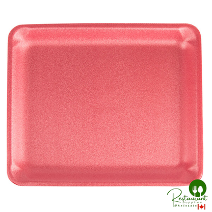 CKF 88078 (#9L) Rose Foam Meat Tray 11 3/4" x 9 3/4" x 1/2" - 200/Case
