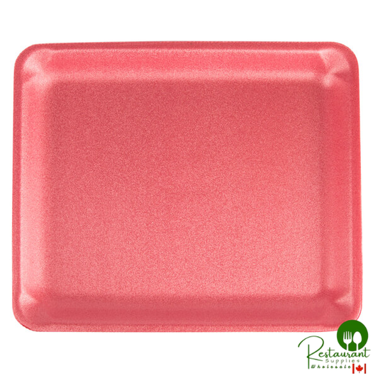 CKF 88078 (#9L) Rose Foam Meat Tray 11 3/4" x 9 3/4" x 1/2" - 200/Case