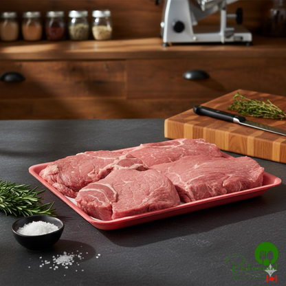 CKF 88078 (#9L) Rose Foam Meat Tray 11 3/4" x 9 3/4" x 1/2" - 200/Case